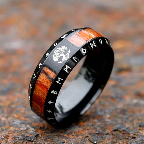 2023 NY Vintage Herrring i rostfritt stål med Viking-livsträd, unik