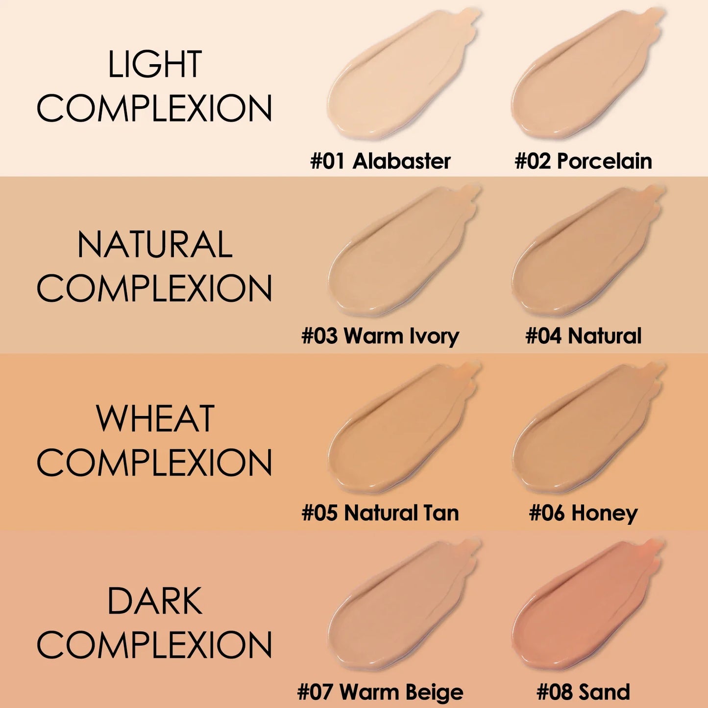 Waterproof Matte Face Liquid Foundation Full Coverage Concealer