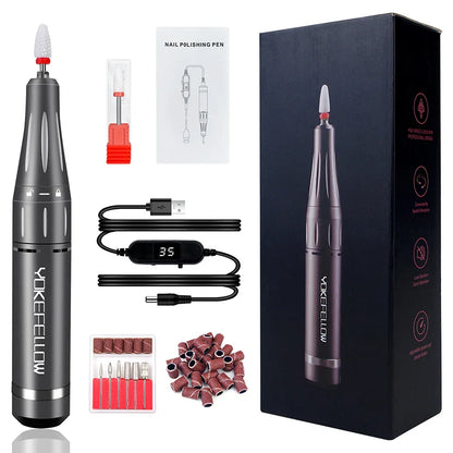 35000 RPM Nail Drill Machine with HD LCD Screen Rechargeable