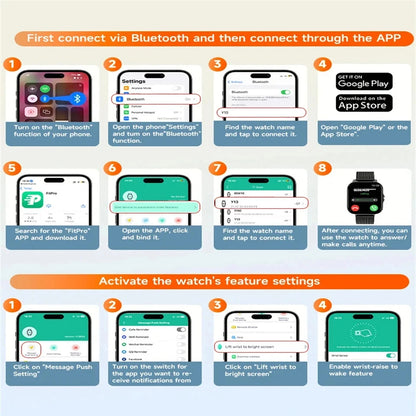 For Xiaomi SmartWatch Android Phone 1.44" Color Screen Full Touch Screen