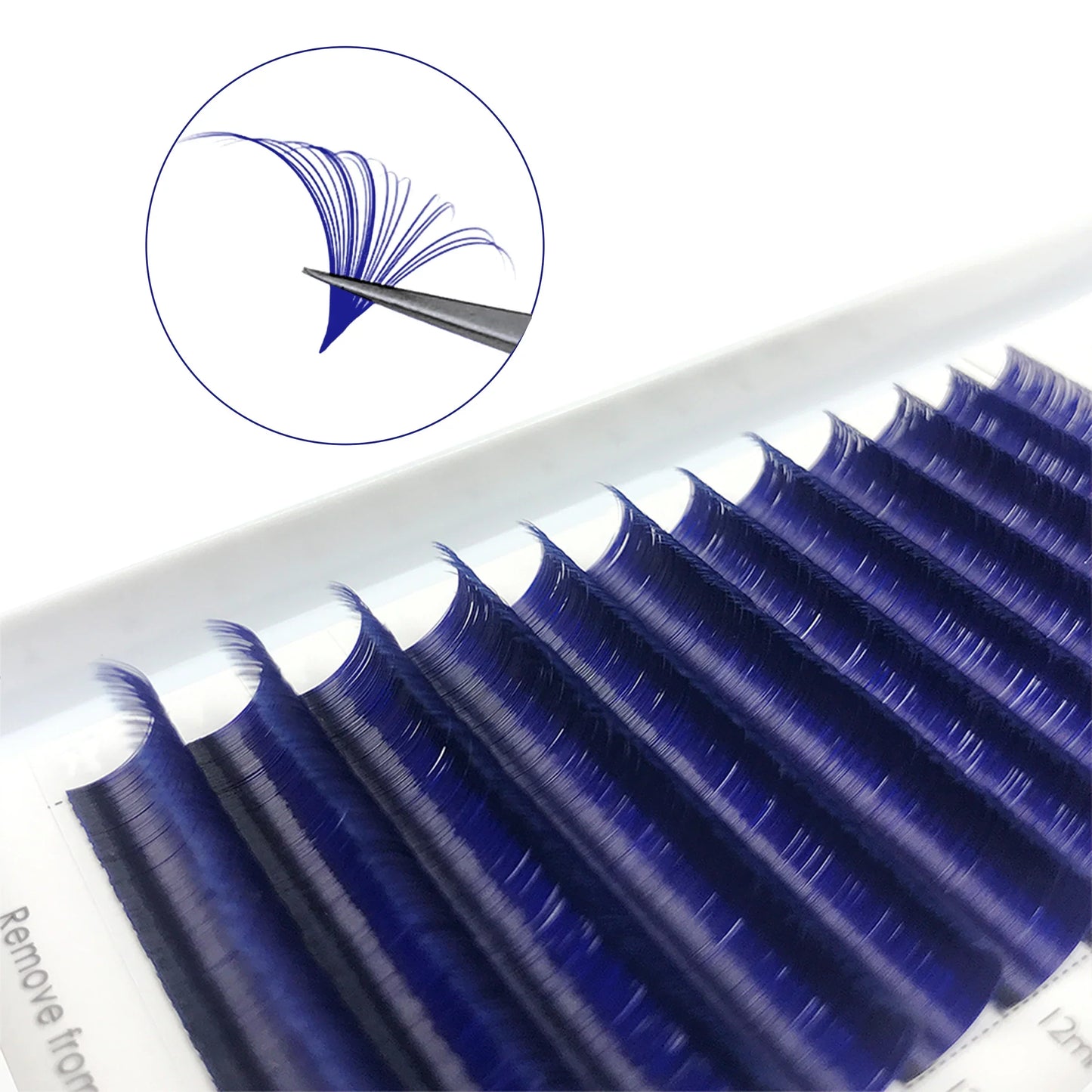 Colorful Lashes Purple Blue Brown Green Red Pink Yellow Easy Fan Eyelash Extensions Colored Faux Mink Lashes Makeup