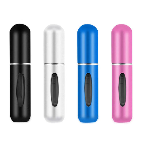 4-Pack Pocket Parfym Dispenser - Resepartyfflaska Återfyllbar 5ml