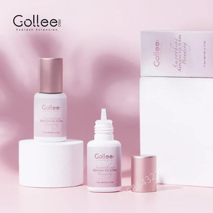 Gollee 5ml Eyelash Extension Glue 0.5 Second Fast Drying False Eye Lash Extension Glue Gollee Super Bonder Eyelash Glue Primer