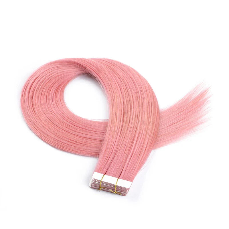Colorful Tape In Human Hair Extensions 40pcs, 24" 26"