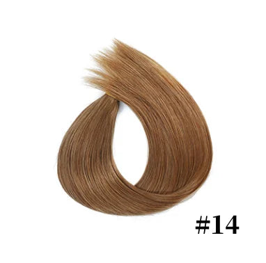 24" human hair extension straight invisible halo wire clip in human hair extension