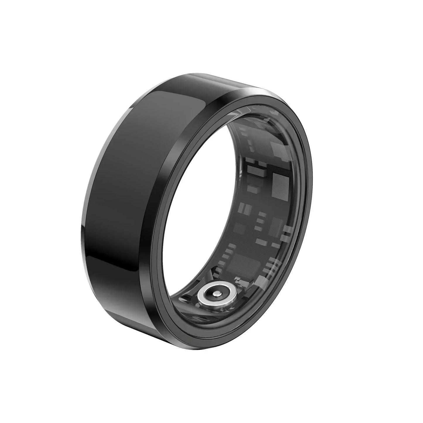 Smart Ring Steel Shell Sleep Health Monitoring 3ATM Waterproof Multi-Sport Mode Ring for Xiaomi, Huawei, IOS