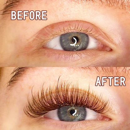 Colorful Lashes Purple Blue Brown Green Red Pink Yellow Easy Fan Eyelash Extensions Colored Faux Mink Lashes Makeup