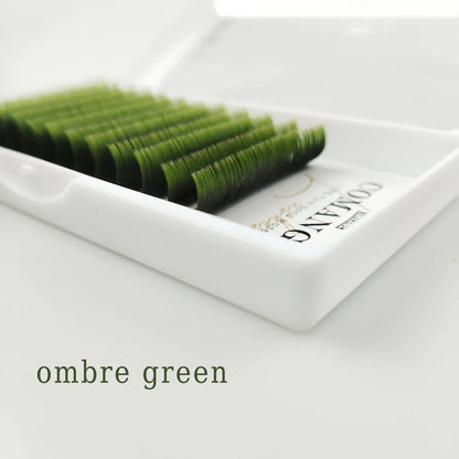 Colored EyeLash Extensions 1s Auto Flowering Easy Fanning Lash Extension Ombred Lashes Rapid Blooming Fan Lashes Makeup