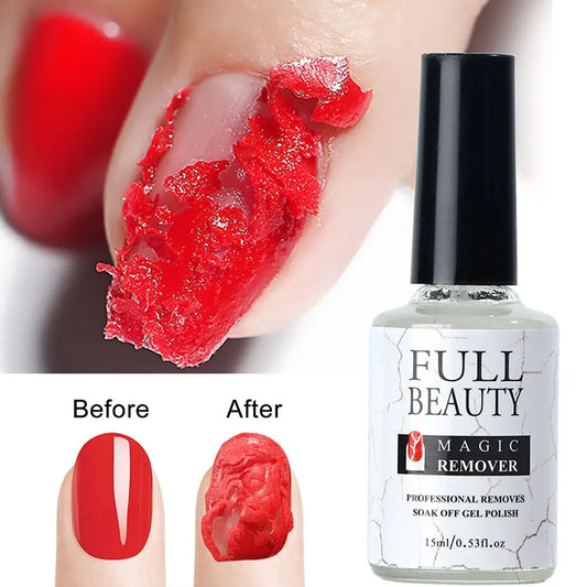 2pcs Magic Remover Nail Gel Polish Fast Remover Gel Polish 15ML Soak Off UV LED Cleaner Function Gel Remove Manicure Tool