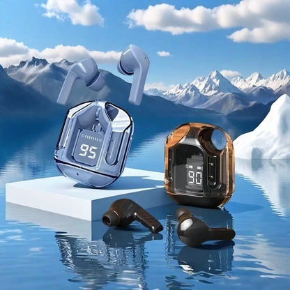 Trådlösa Hörlurar Bluetooth - Hörlurar Med LED Display