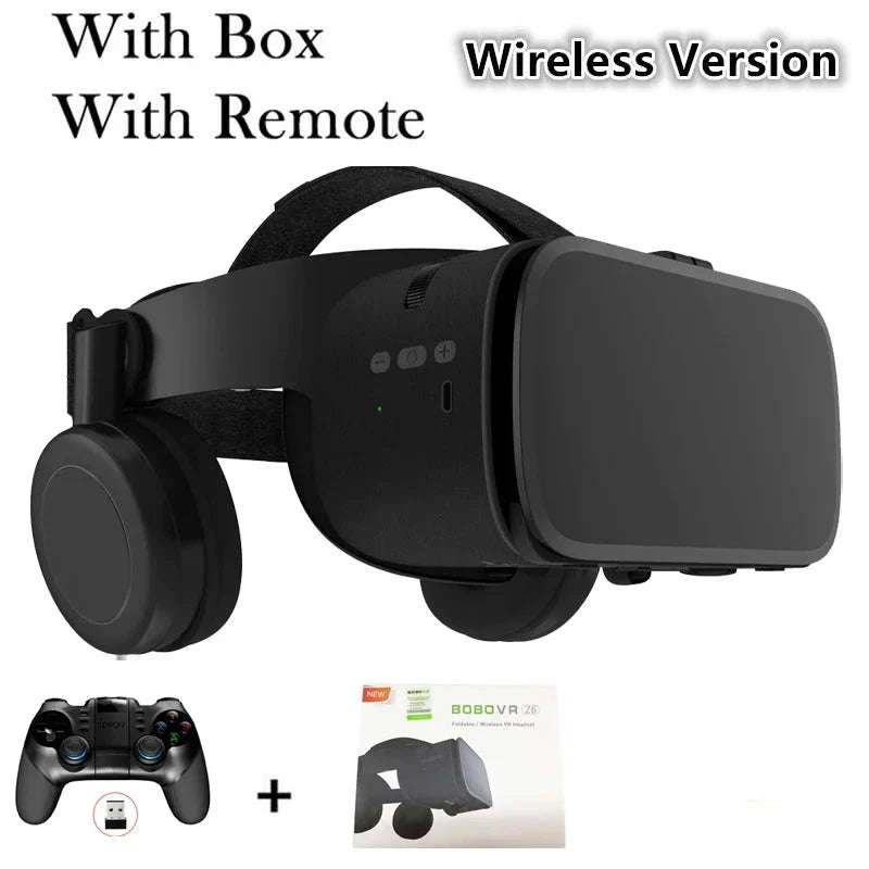 Bobo VR Z6 3D Virtual Reality Glasses Bluetooth Headset