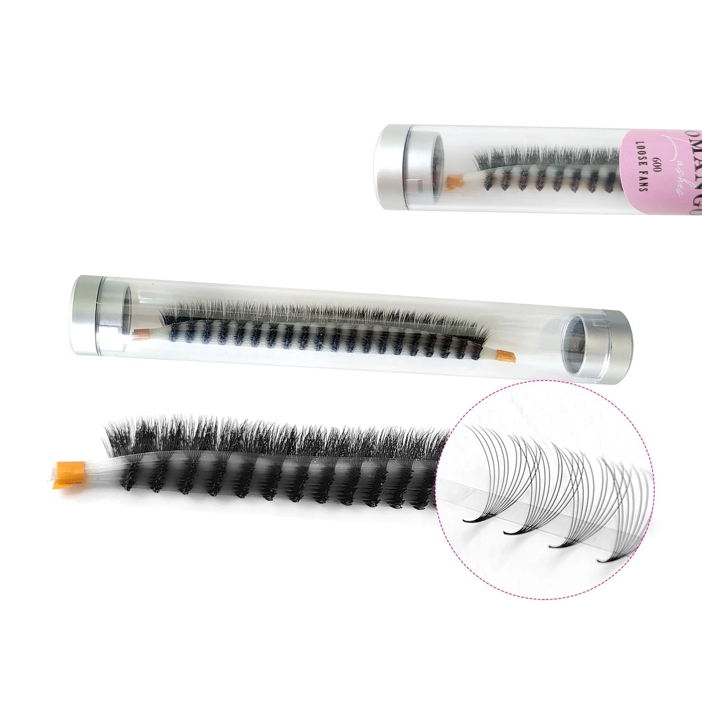 600 Fans Pre made Volume Fan C/D Curl 8-15MM