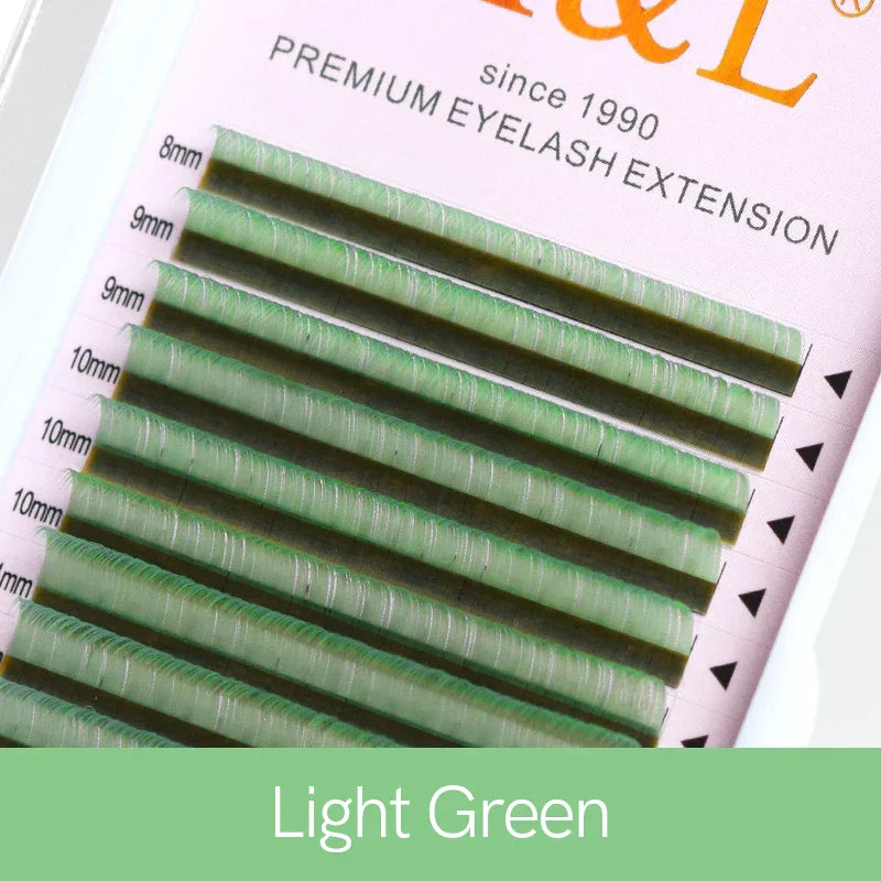 H&amp;L New C/D/CC Curl 0.07 mm Mix Length False Lashes Eyelash Individual Colored Lashes Faux Eyelash Extensions