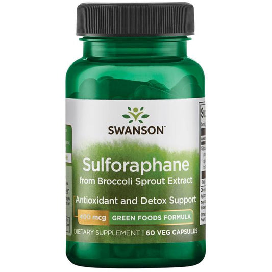 Sulforaphane from Broccoli Sprout Extract, 400mcg - 60 caps Swanson