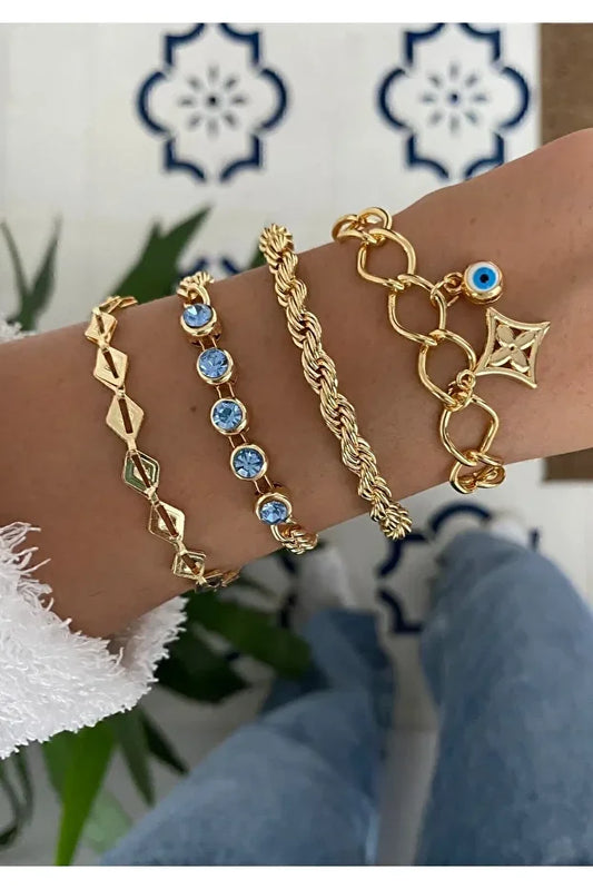 Pearl Bracelet Set Layered Stackable Boho Bracelet Fashion Jewelry