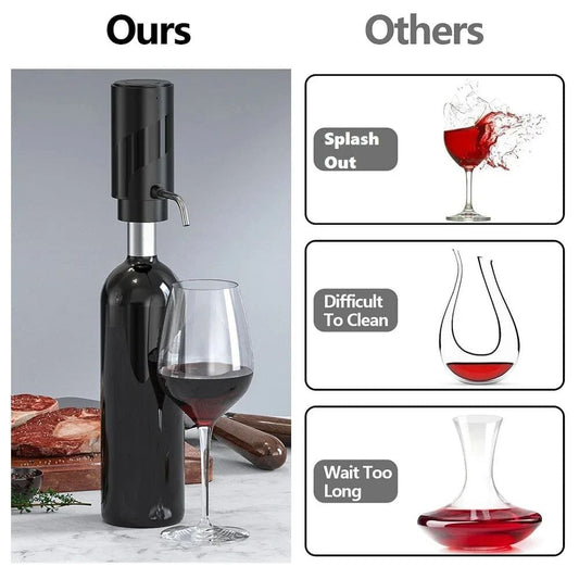 Electric Wine Aerator &amp; Dispenser – Automatic Decanter for the Perfect Wine Experience