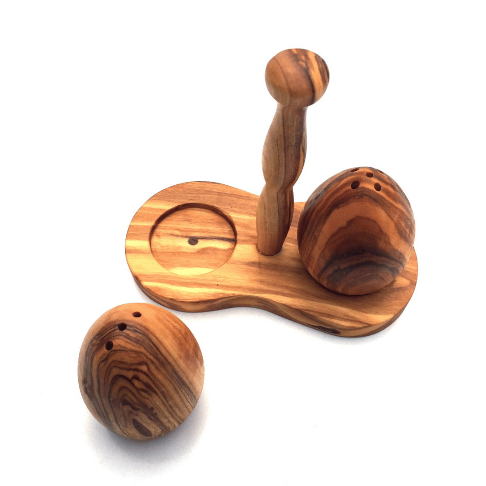 Olive wood salt &amp; pepper shaker