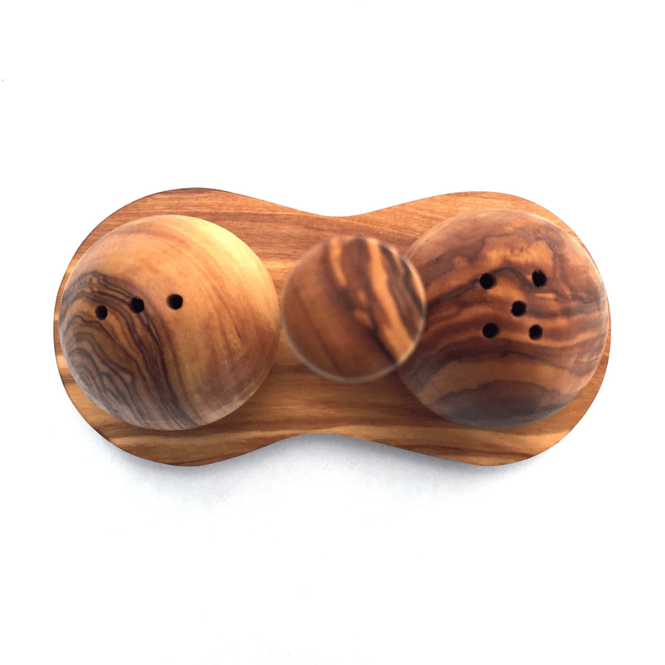 Olive wood salt &amp; pepper shaker