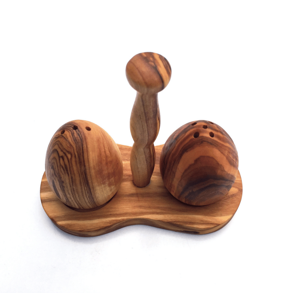 Olive wood salt &amp; pepper shaker