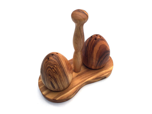 Olive wood salt &amp; pepper shaker