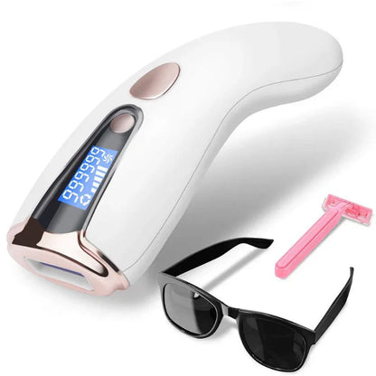 IPL LaIPL-laserhårborttagningsenhet med 999 999 blixtar för hudföryngring och hårborttagningser Hair Removal Device With 999 999 Flashes For Skin Rejuvenation & Hair Removal